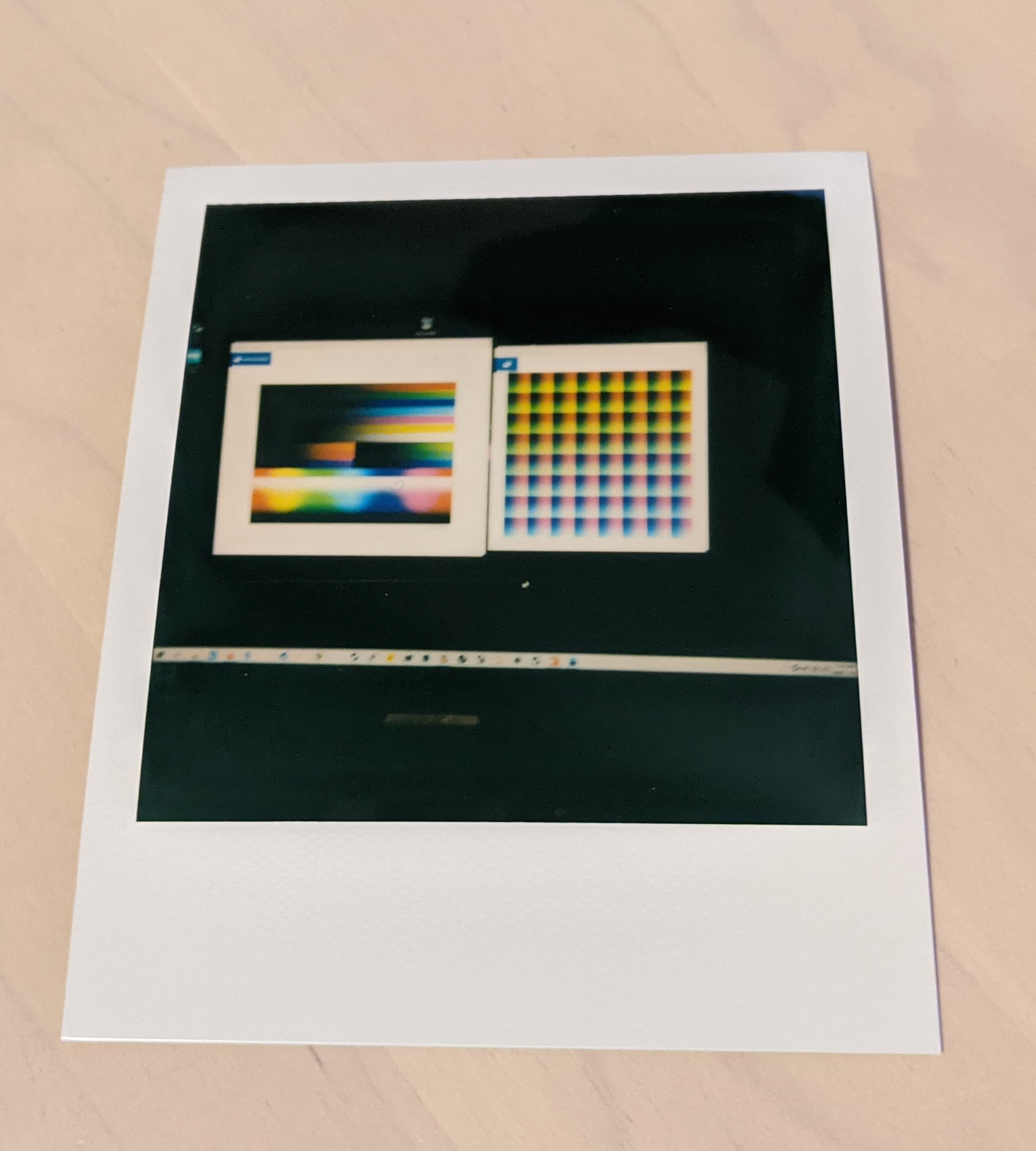Polaroid of the Screenshot